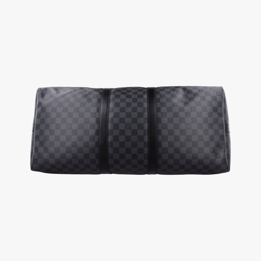 Louis Vuitton Keepall Bandouliere 45 Noir Damier Graphite — view 3