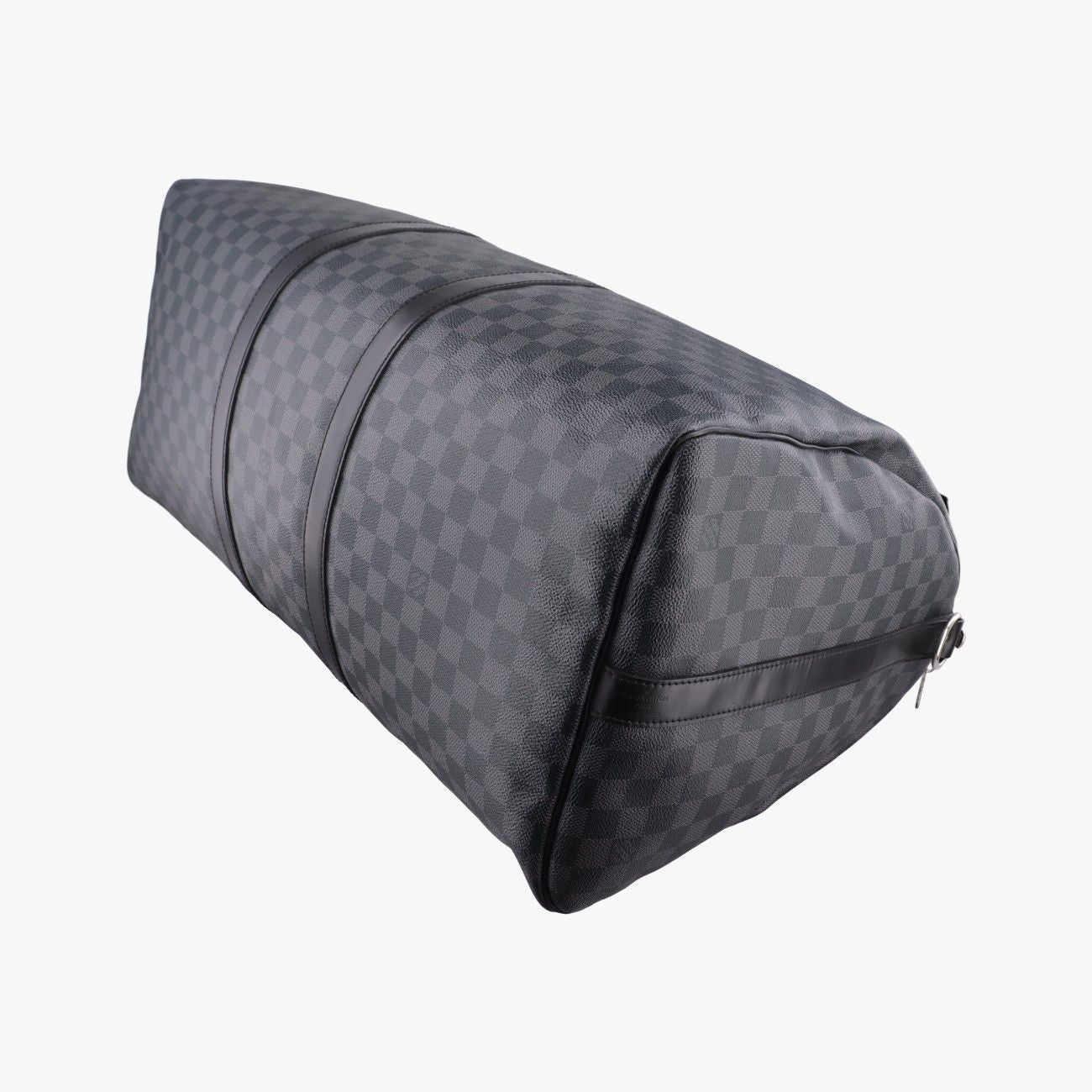 Louis Vuitton Keepall Bandouliere 45 Noir Damier Graphite — view 6