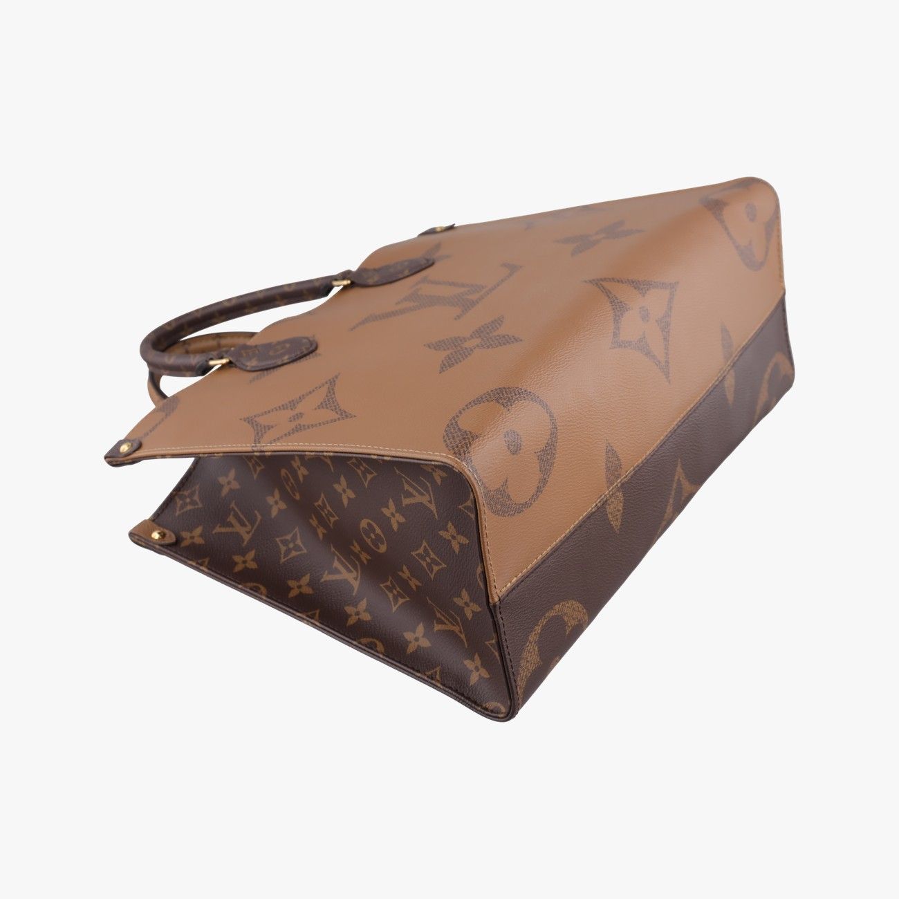 Louis Vuitton On The Go MM Monogram Brown Canvas Tote Bag — view 7