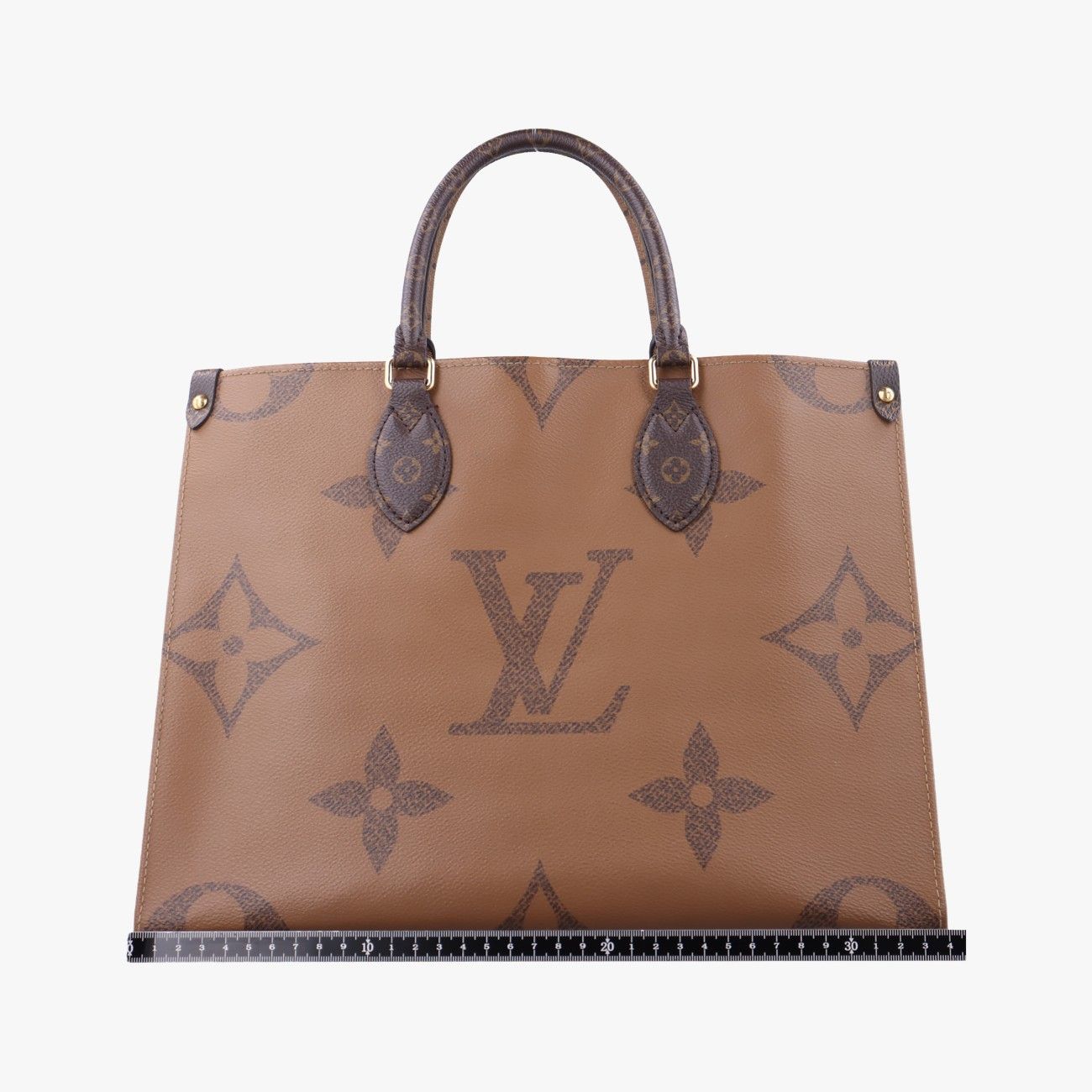 Louis Vuitton On The Go MM Monogram Brown Canvas Tote Bag — view 2
