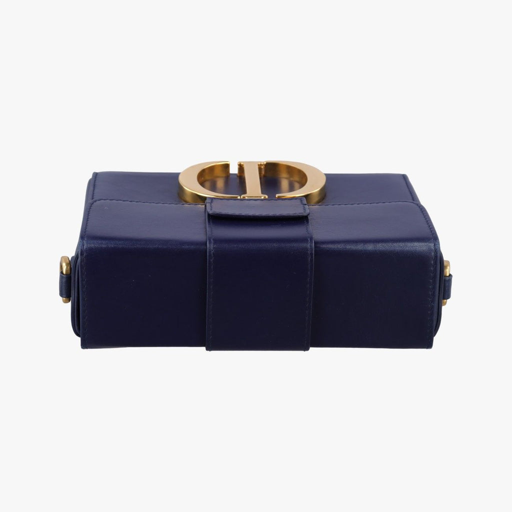 Dior 30 Montaigne Navy Leather Handbag — view 8