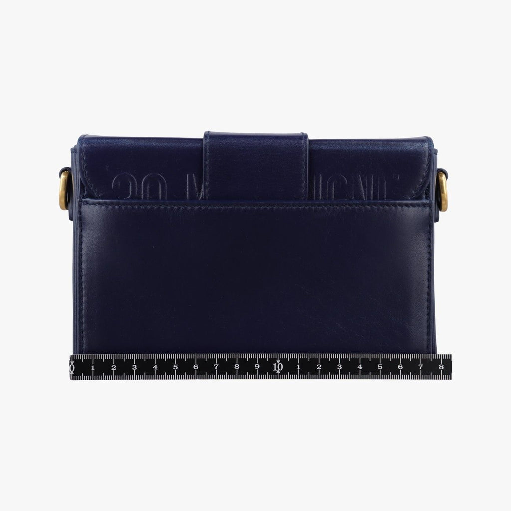 Dior 30 Montaigne Navy Leather Handbag — view 2