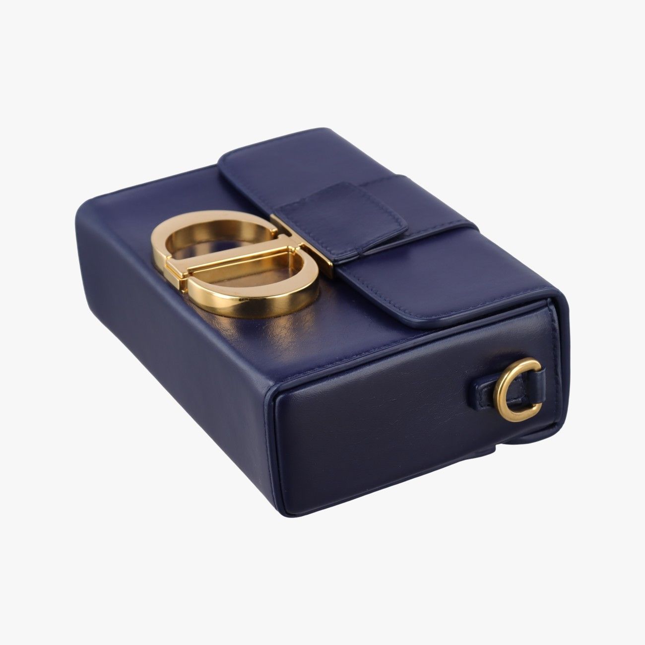 Dior 30 Montaigne Navy Leather Handbag — view 4