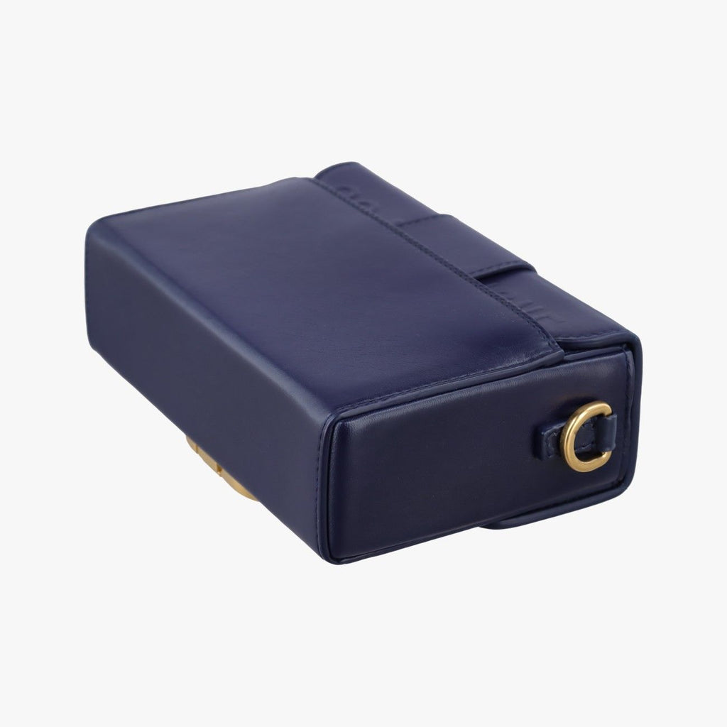 Dior 30 Montaigne Navy Leather Handbag — view 6