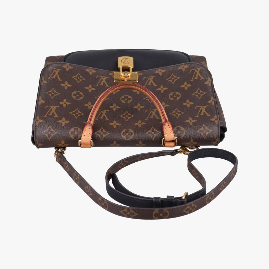 Louis Vuitton Marignan Monogram Brown Black Canvas Calfskin — view 8