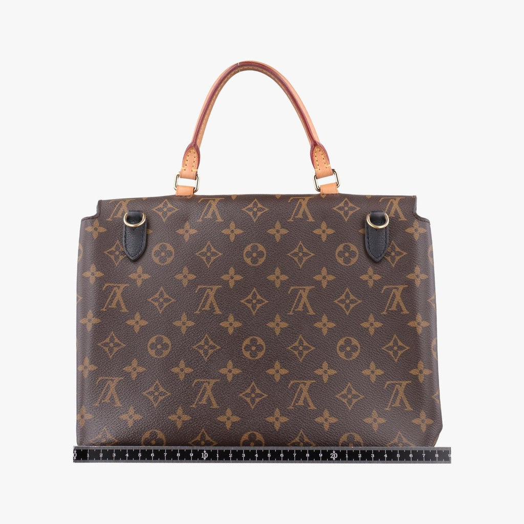 Louis Vuitton Marignan Monogram Brown Black Canvas Calfskin — view 2