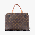 Louis Vuitton Marignan Monogram Brown Black Canvas Calfskin — view 2