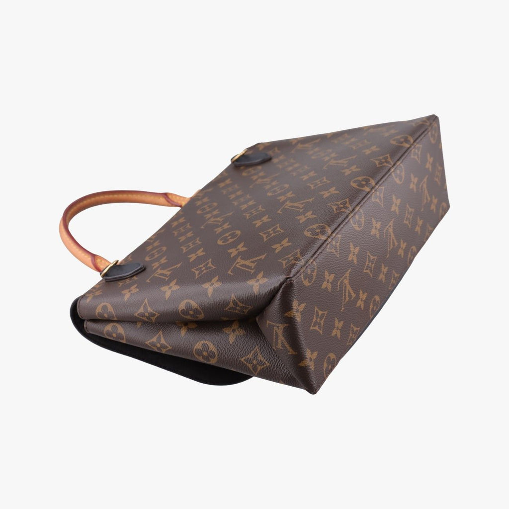 Louis Vuitton Marignan Monogram Brown Black Canvas Calfskin — view 7