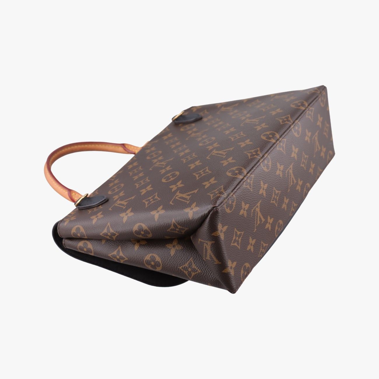 Louis Vuitton Marignan Monogram Brown Black Canvas Calfskin — view 7