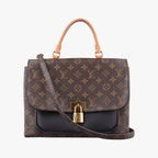 Louis Vuitton Marignan Monogram Brown Black Canvas Calfskin