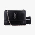Saint Laurent Sunset Black Leather