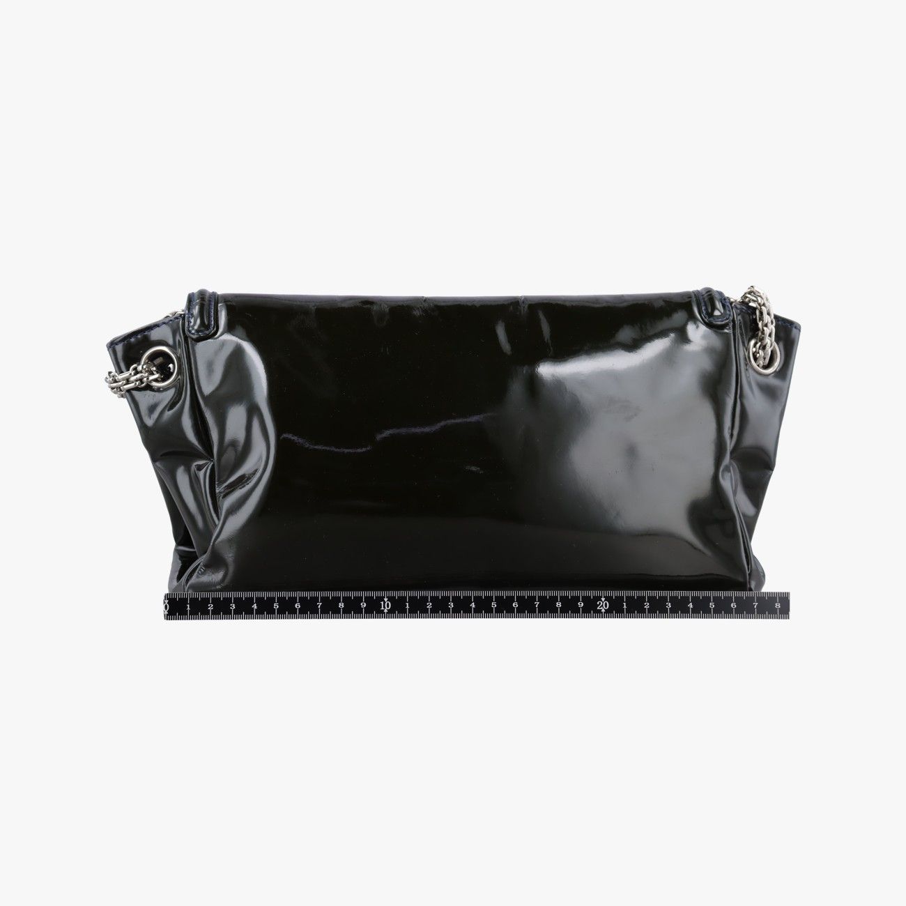 Chanel Chain Flap Bag Green Patent — view 2