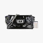 Chanel Chain Flap Bag Green Patent