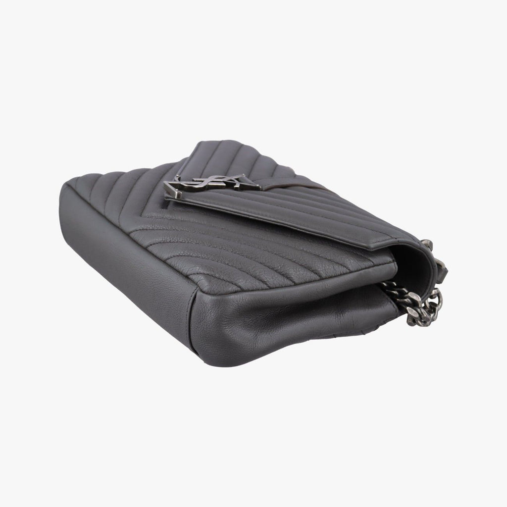 Saint Laurent Carre Gray Leather — view 4
