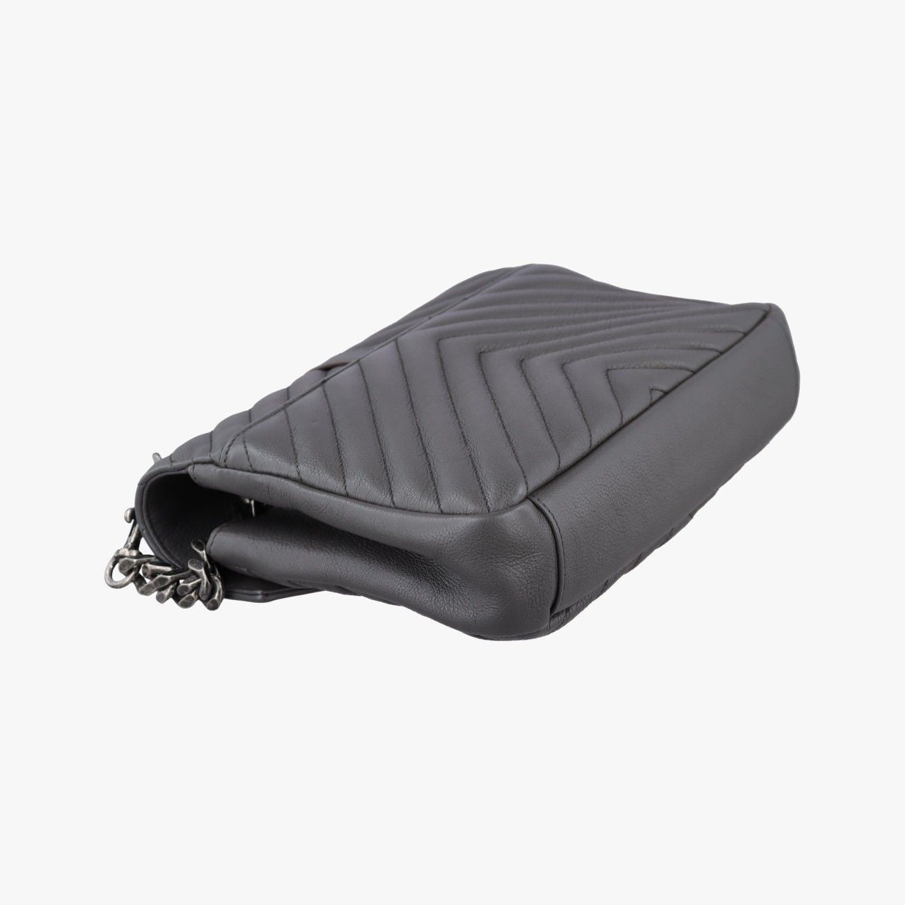 Saint Laurent Carre Gray Leather — view 7