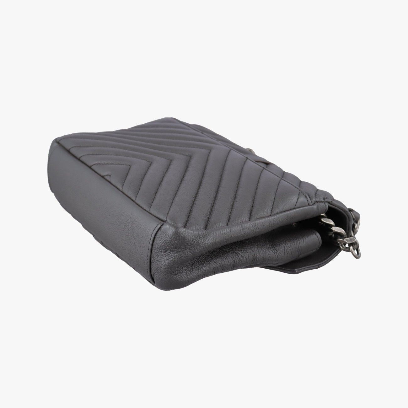 Saint Laurent Carre Gray Leather — view 6
