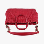 Dior Delice Gaufre Cannage Tote Bag Red Lambskin — view 8