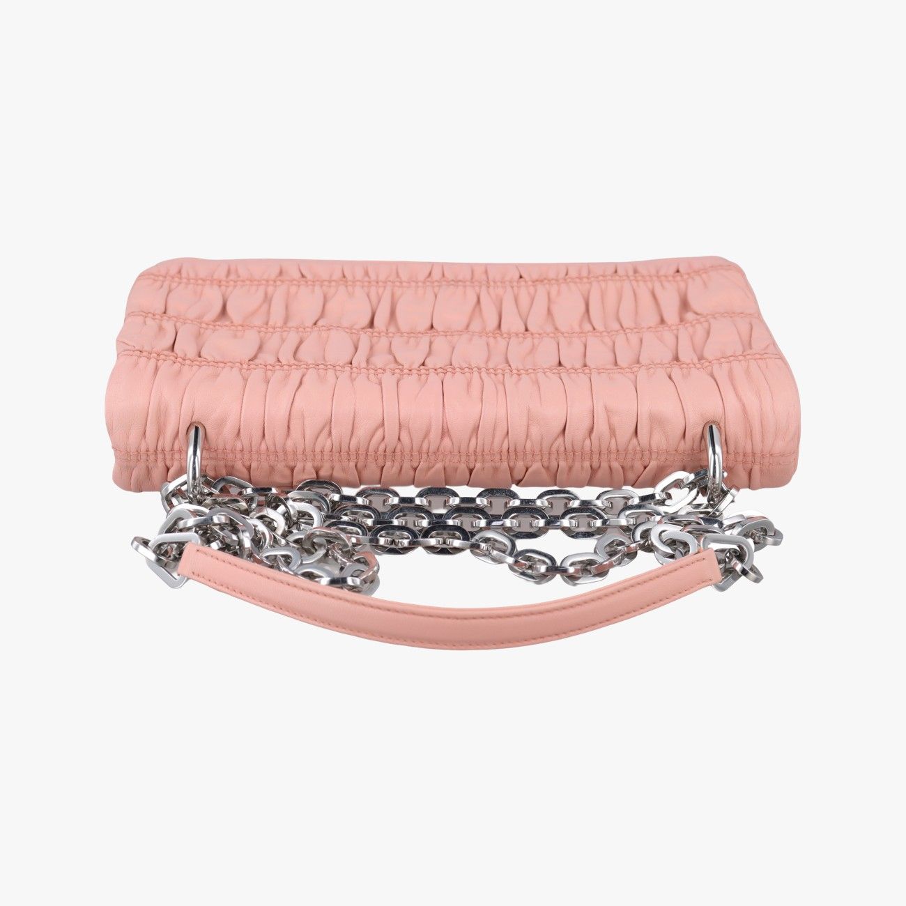 Prada Fuoco Nappa Gaufre Pink Leather — view 8
