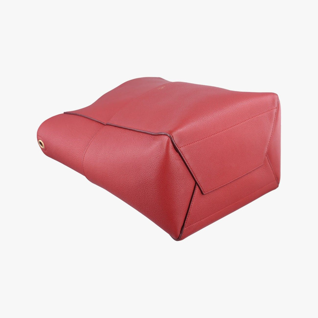 Celine Sangles Bucket Red Leather — view 5