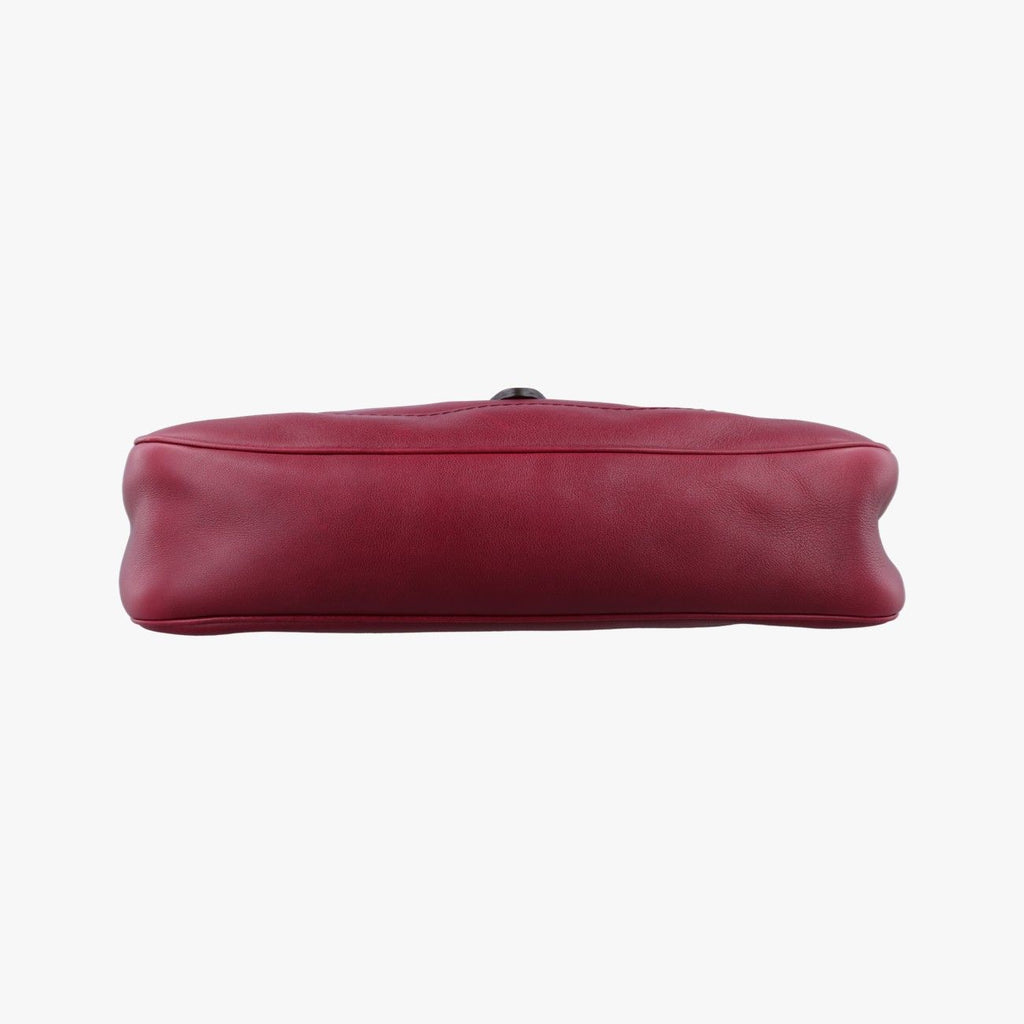 Gucci New Jackie Wine Red Leather Shoulder Bag — view 3