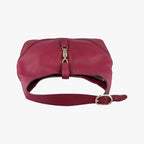 Gucci New Jackie Wine Red Leather Shoulder Bag — view 8