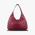 Gucci New Jackie Wine Red Leather Shoulder Bag — view 2