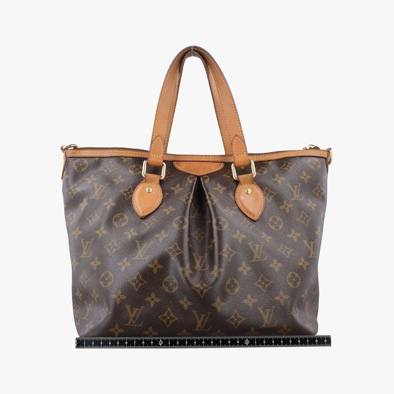 Louis Vuitton Palermo PM Monogram Brown Canvas Tote Bag — view 2