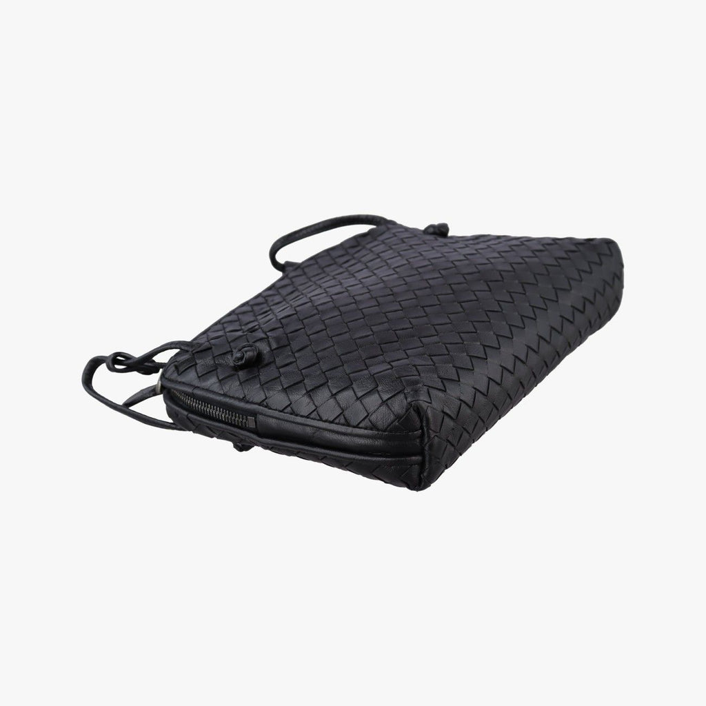 Bottega Veneta Nodini Intrecciato Black Lambskin — view 5