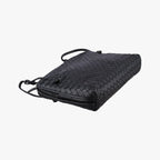 Bottega Veneta Nodini Intrecciato Black Lambskin — view 5
