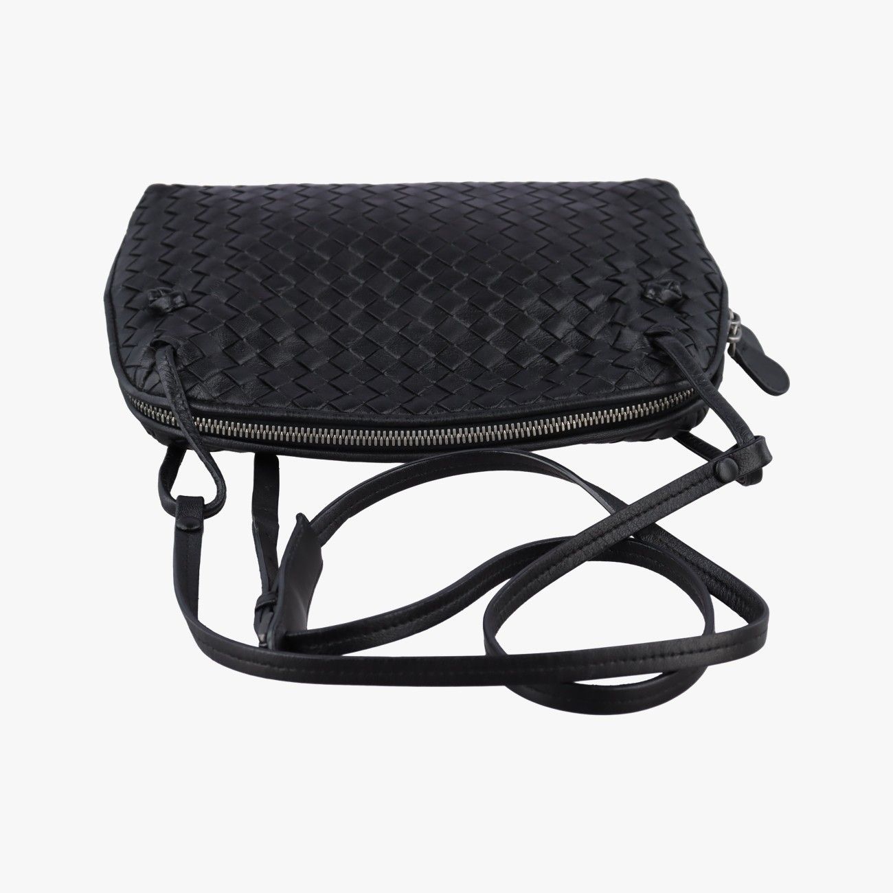 Bottega Veneta Nodini Intrecciato Black Lambskin — view 8