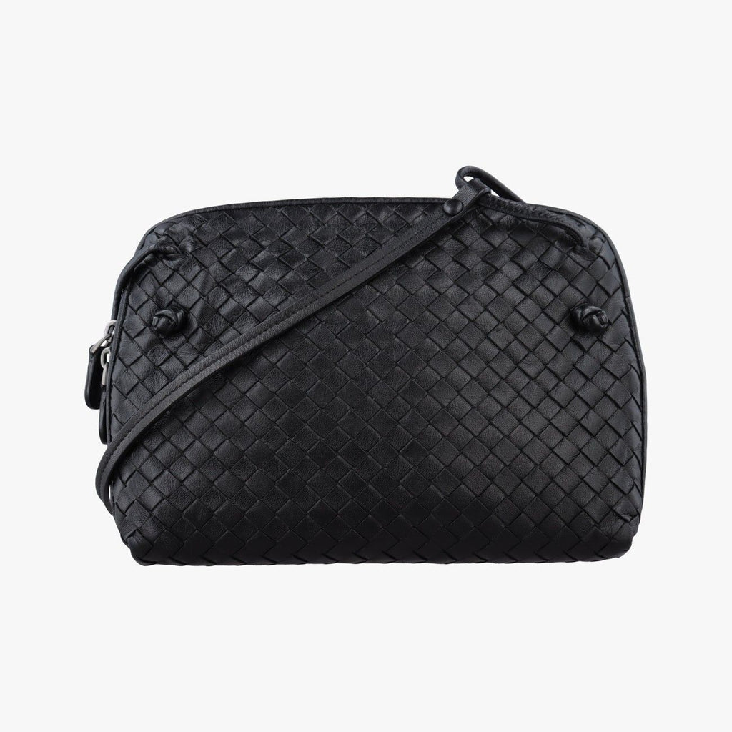 Bottega Veneta Nodini Intrecciato Black Lambskin