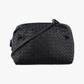 Bottega Veneta Nodini Intrecciato Black Lambskin