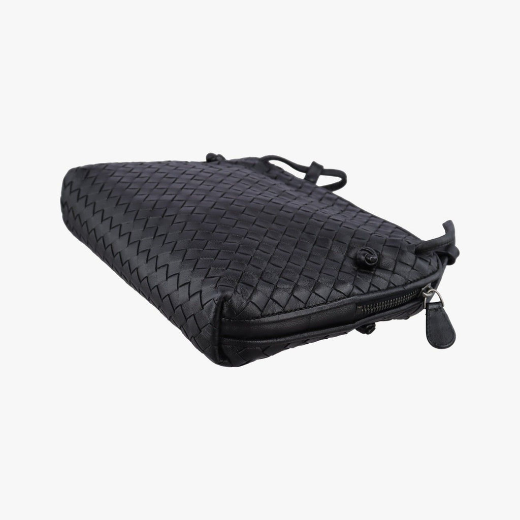 Bottega Veneta Nodini Intrecciato Black Lambskin — view 4