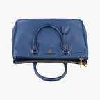 Prada Galleria Blue Saffiano Leather 25 — view 8