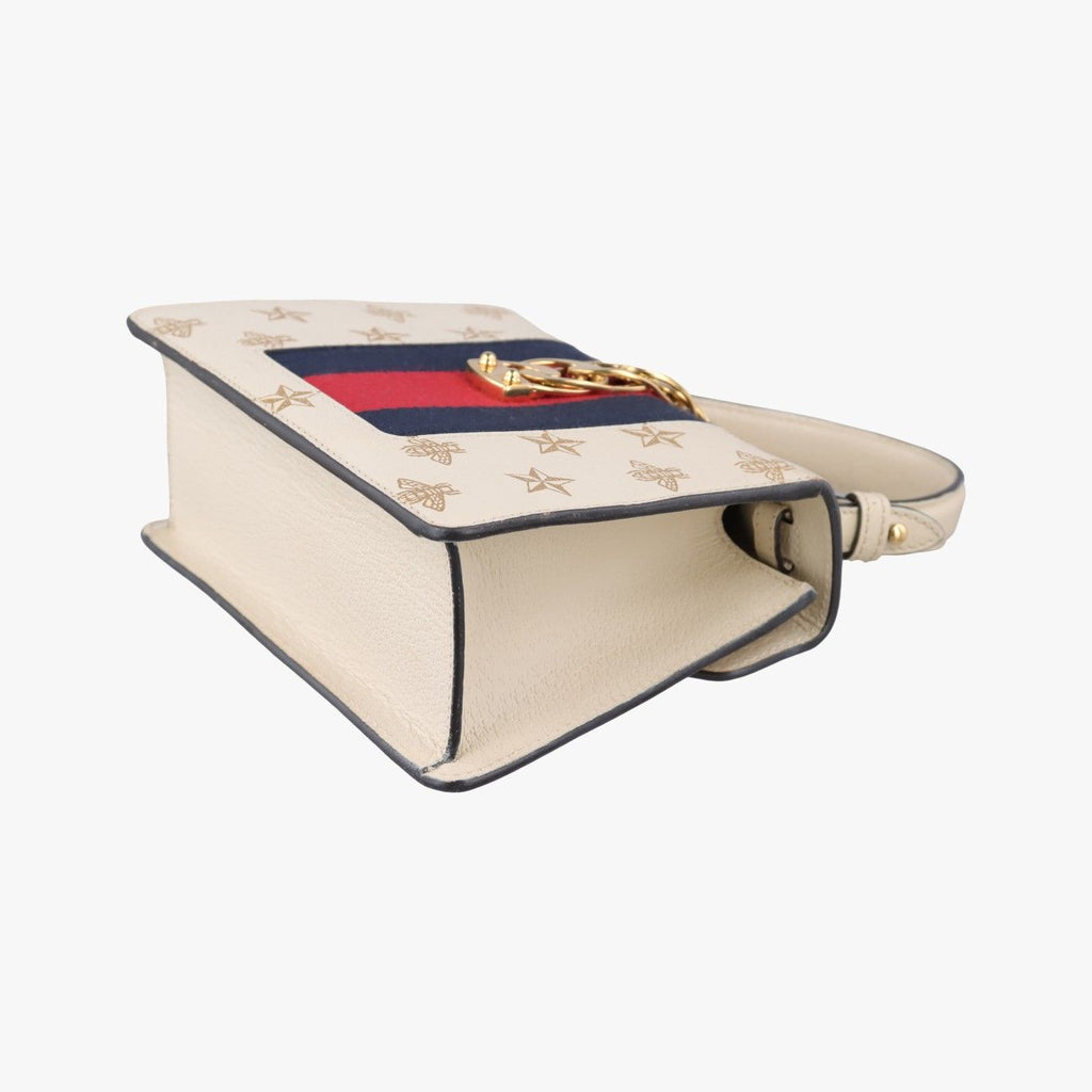 Gucci Sylvie White Leather Shoulder Bag — view 6