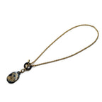 Hermes Chaine D'ancre Pendant Buffalo Horn Metal Brown Black Gold Necklace — view 3