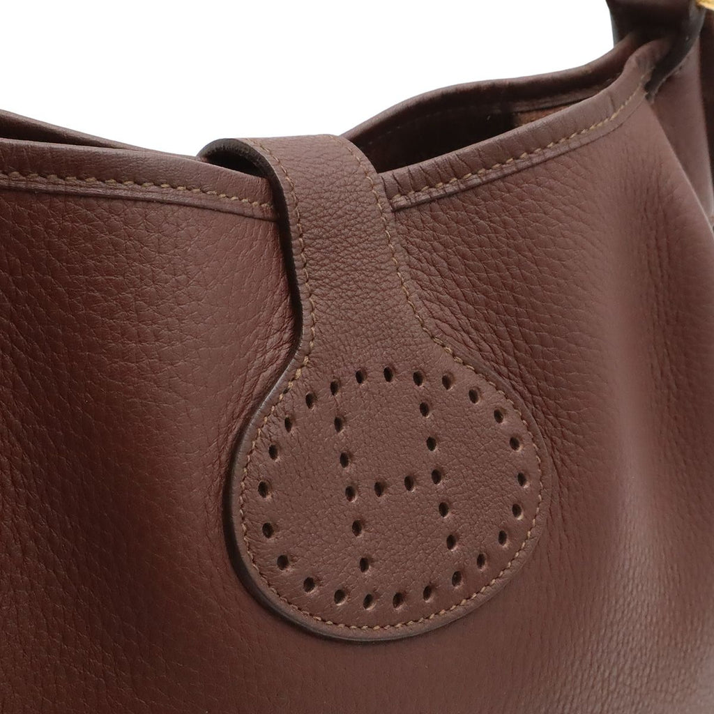 Hermes Rodeo 2 de Shoulder Bag Pochette Crossbody Togo Leather Bordeaux — view 7