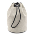 Hermes Sac Marine Receif MM Shoulder Bag Drawstring Toile H Leather Light Gray