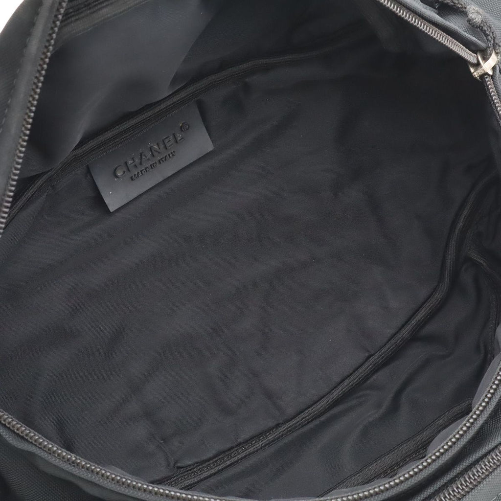 Chanel Sports Line CC Logo Waist Pouch Bag Nylon Canvas Black — view 7