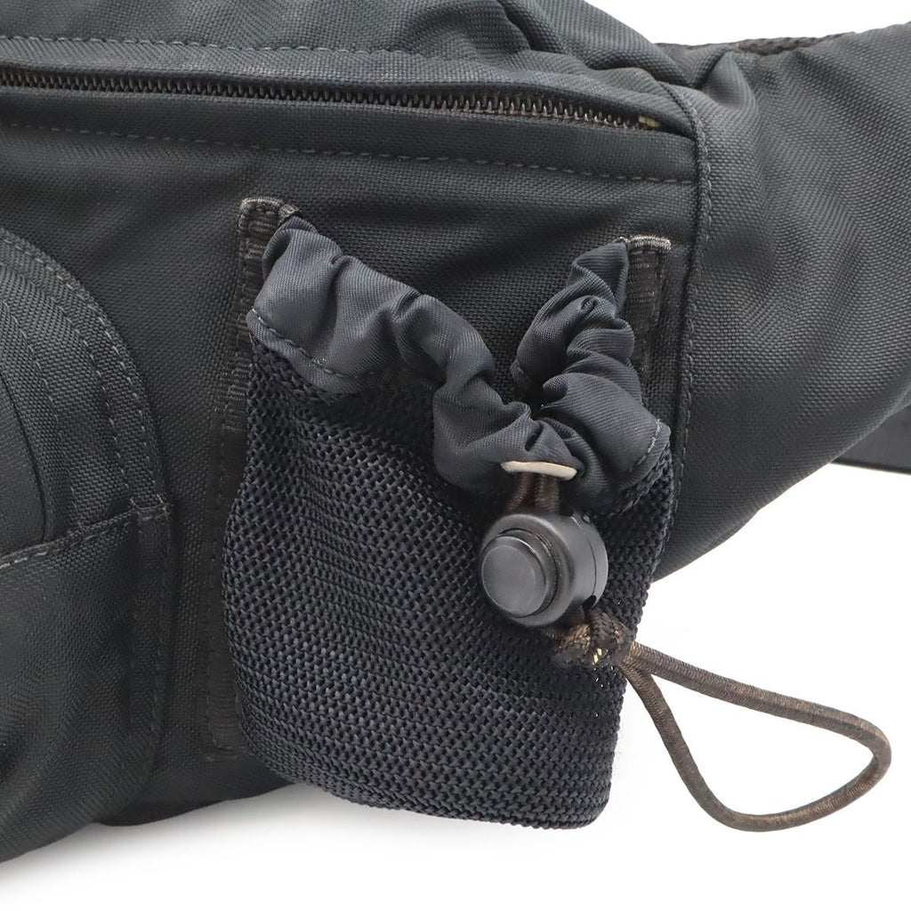 Chanel Sports Line CC Logo Waist Pouch Bag Nylon Canvas Black — view 8