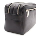 Saint Laurent Paris Exclusive Double Zip Clutch Grooming Case Leather Black — view 7