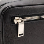 Saint Laurent Paris Exclusive Double Zip Clutch Grooming Case Leather Black — view 6