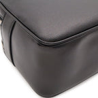 Saint Laurent Paris Exclusive Double Zip Clutch Grooming Case Leather Black — view 3