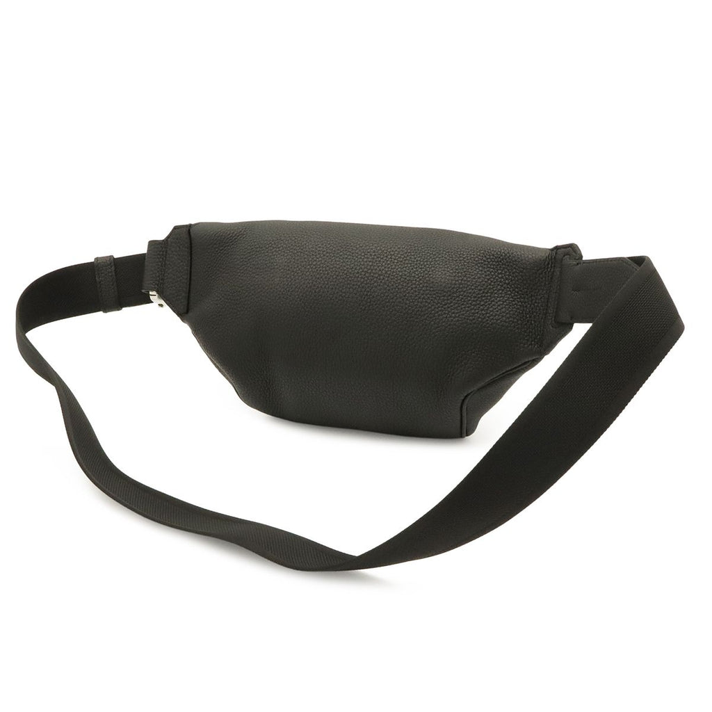 Hermes City Slide Cross PM Belt Bag Togo Leather Black Silver — view 2