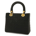 Dior Lady Cannage Medium Tote Bag Nylon Black Gold — view 2
