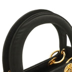 Dior Lady Cannage Medium Tote Bag Nylon Black Gold — view 4
