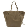 Celine Cabas Phantom Medium Belt Tote Shoulder Bag Leather Greige