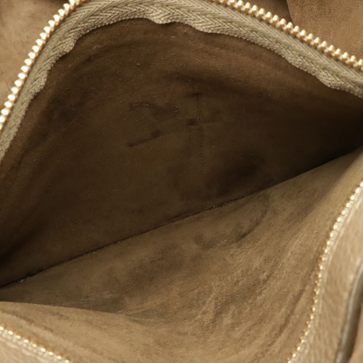 Celine Cabas Phantom Medium Belt Tote Shoulder Bag Leather Greige — view 7