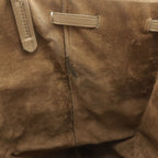 Celine Cabas Phantom Medium Belt Tote Shoulder Bag Leather Greige — view 6