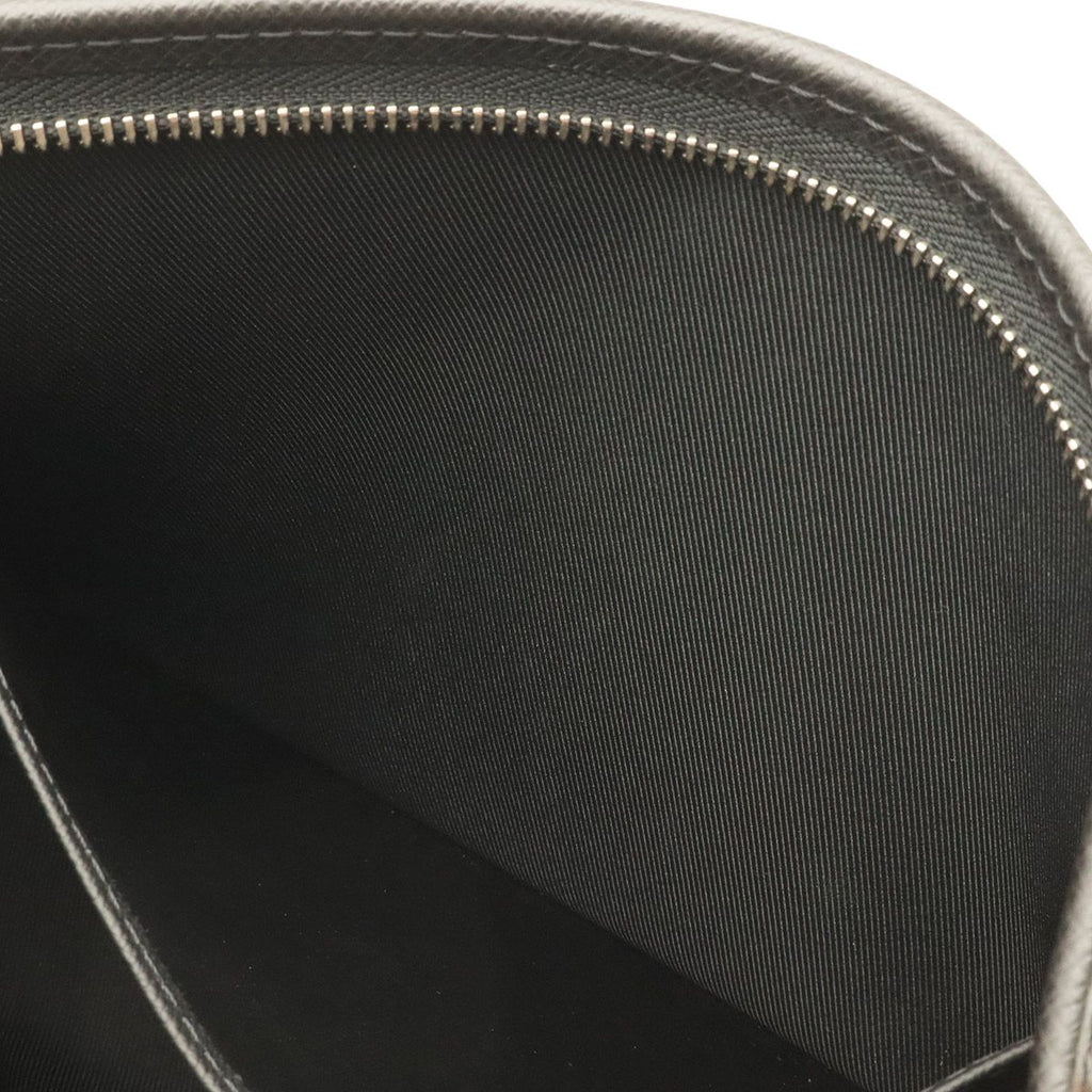 Louis Vuitton Taiga Pochette Voyage MM Clutch Calfskin Noir Black — view 7